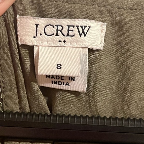 #140 J CREW • OLIVE GREEN • LACE BLOUSE - Picture 4 of 4